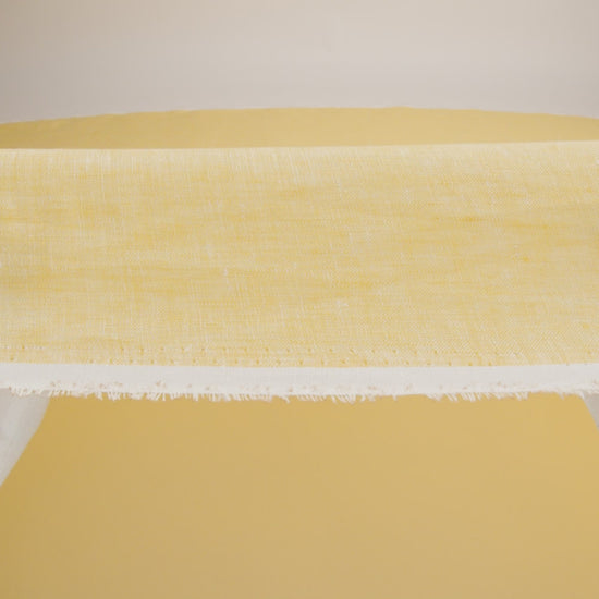 Lightweight Linen Chambray - Heathered Goldfinch - Minerva Collection