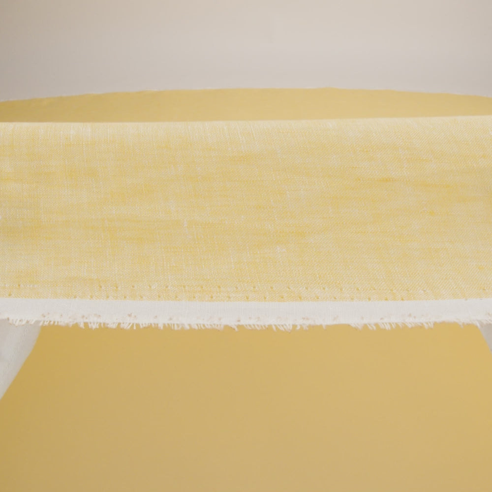 Lightweight Linen Chambray - Heathered Goldfinch - Minerva Collection