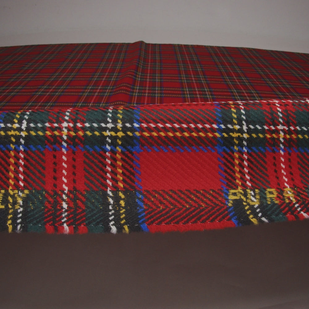 Heavy Virgin Wool Twill Made in Italy - Red, Blue and Green Plaid - Image 6 of 6