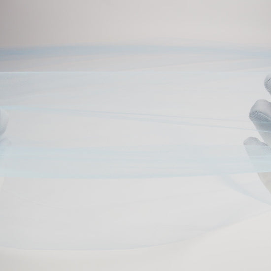 Nylon Tulle 108" - Cyan Blue - Pavlova Wide Collection