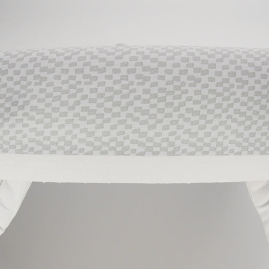 Printed Quilting Cotton by Ghazal Razavi for FIGO Studio - Gray on Gray Soft Check - Dewfall Collection