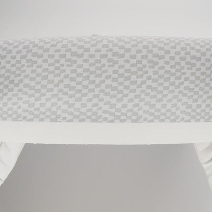Printed Quilting Cotton by Ghazal Razavi for FIGO Studio - Gray on Gray Soft Check - Dewfall Collection