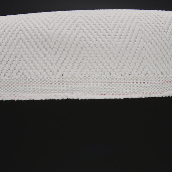 Olefin Upholstery Twill - Bone Railroaded Herringbone