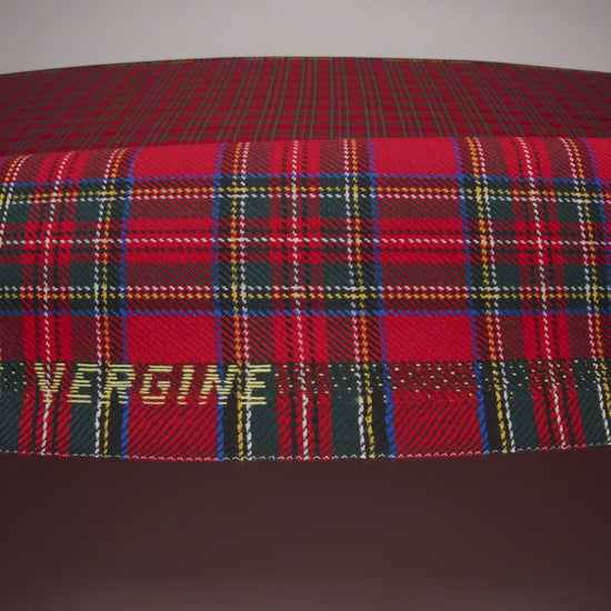 Virgin Wool Twill Made in Italy - Red, Green and Yellow Plaid