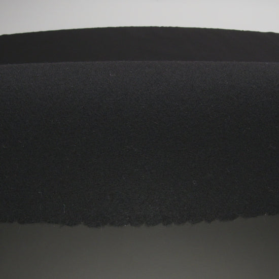 Balenciaga Italian Black Cashmere Double Cloth Twill Coating
