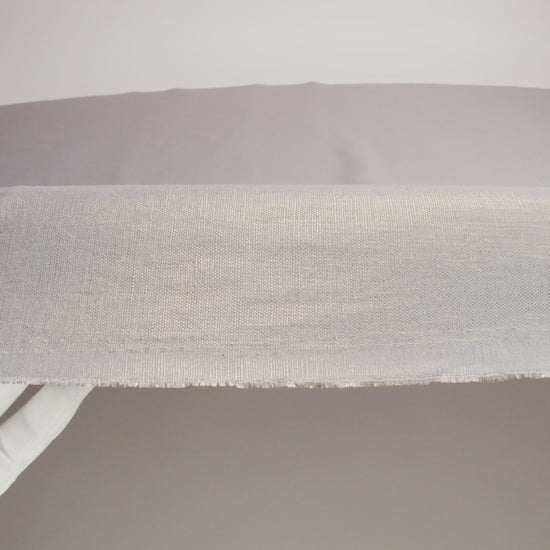 Medium Weight Linen Woven with Metallic Foiling - Silver Shadow and Gold - Bianca Collection - Image 5 of 5