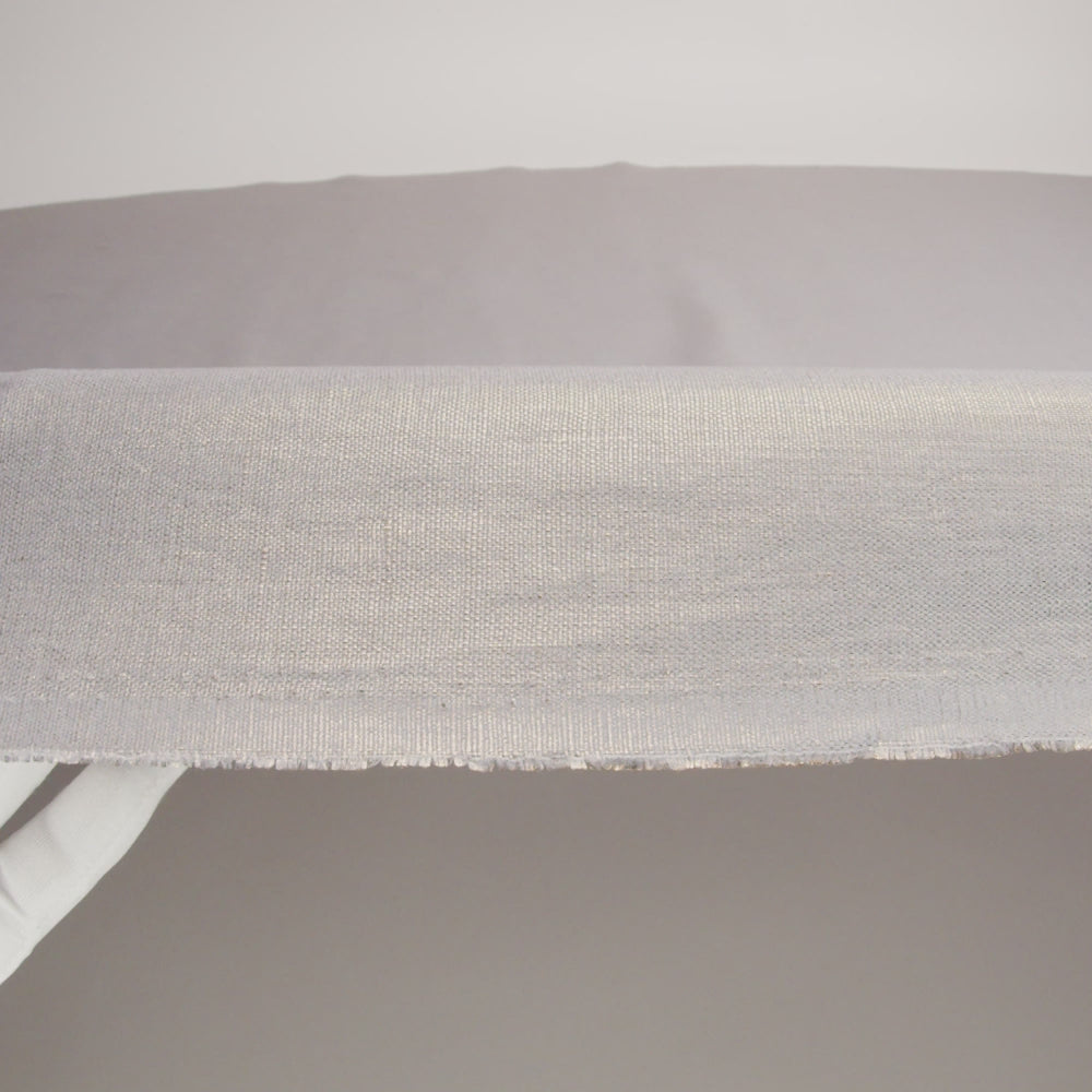 Medium Weight Linen Woven with Metallic Foiling - Silver Shadow and Gold - Bianca Collection - Image 5 of 5