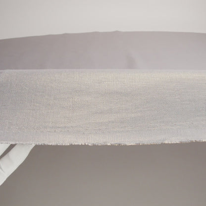 Medium Weight Linen Woven with Metallic Foiling - Silver Shadow and Gold - Bianca Collection