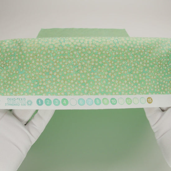 Metallic Printed Quilting Cotton by Northcott - Peacock Tiny Dots - Shimmer Collection