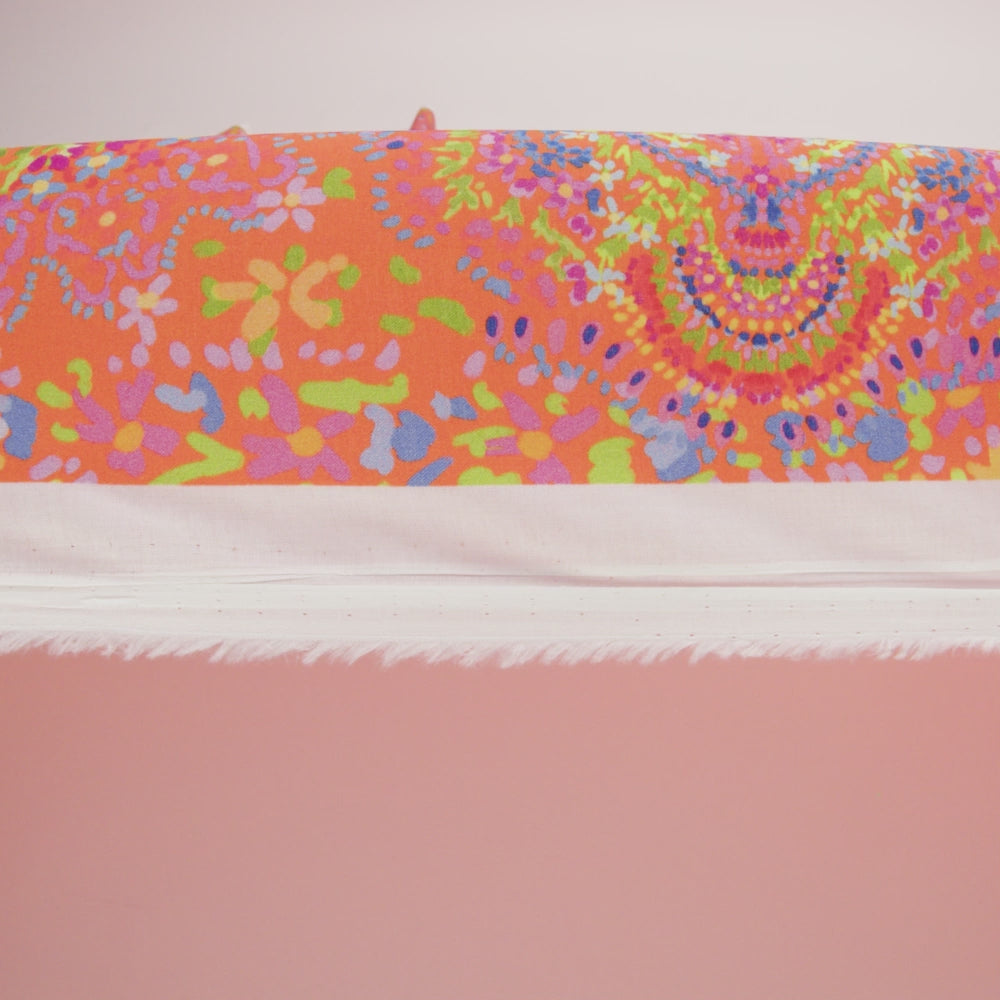Cotton Voile - Orange Paisley - Amsterdam Market Print - Mood Exclusive Gisele Collection - Image 6 of 7