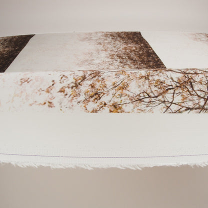 Rayon Challis - Brown Tree Branches - Celestial Canopy Print - Mood Exclusive Serengeti Collection