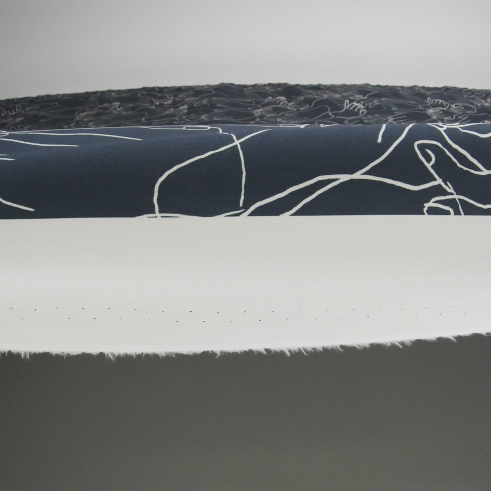 Mood Exclusive Dusty Navy Touch of Elegance Cotton Poplin