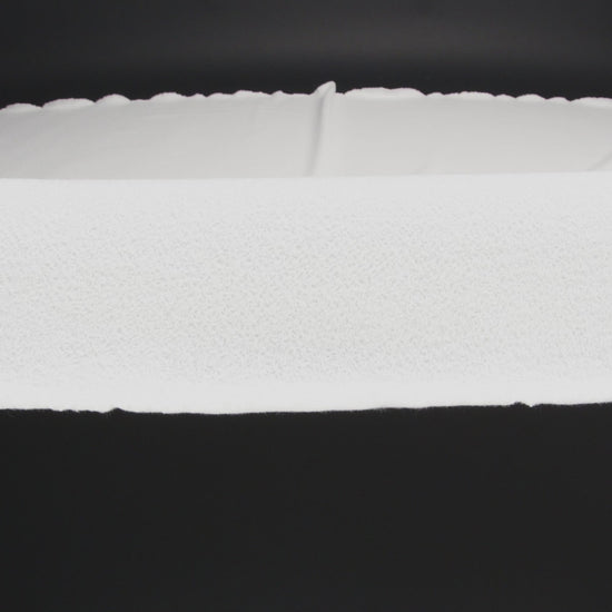White Cotton Blend French Terry