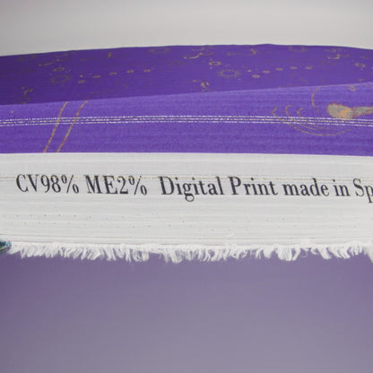 Mood Exclusive Purple Endless Diamond Sky Metallic Pinstriped Viscose Dobby