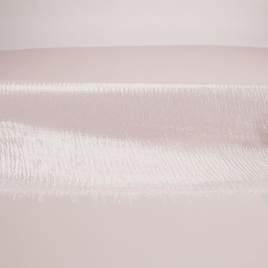Polyester Chiffon Plisse with All-Over Foil - Pink and Gold - Honey Collection
