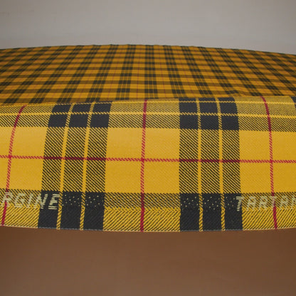 Virgin Wool Twill Made in Italy - Yellow, Black and Red Plaid