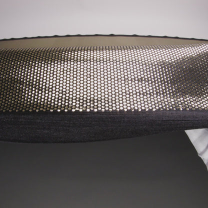 Stretch Polyester Velour with Crystal Foiled Polka Dots - Black and Gold