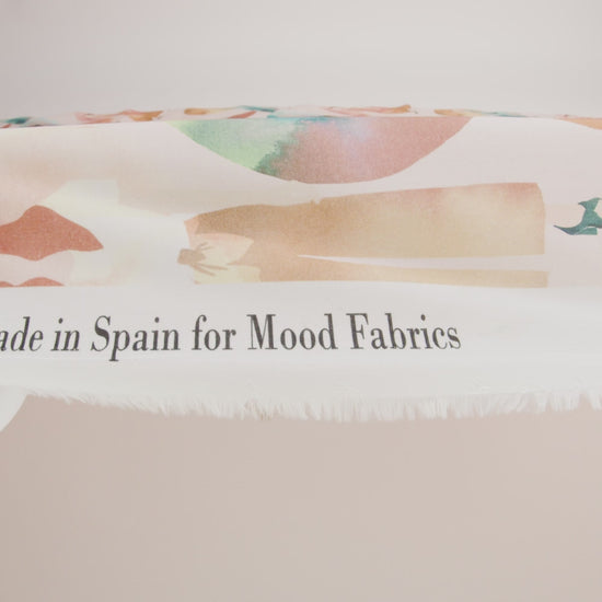 Cotton Voile - Multi Watercolor Figures and Shapes - Wayfaring Woman Print - Mood Exclusive Tumunyana Collection