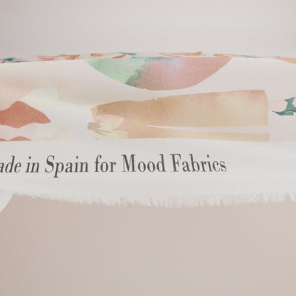 Cotton Voile - Multi Watercolor Figures and Shapes - Wayfaring Woman Print - Mood Exclusive Tumunyana Collection