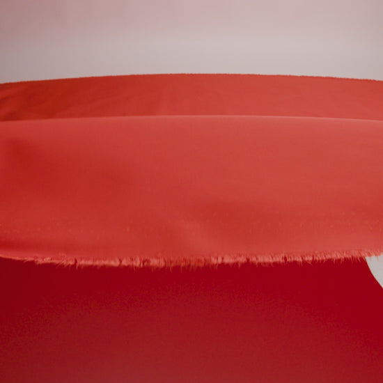 Water-Resistant Polyester Twill - Red Orange - Fisher Collection