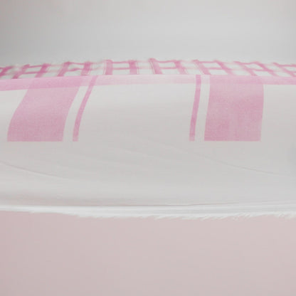 Cotton Voile Print - Pink and White Plaid - Mood Exclusive A-Tisket, A-Tasket