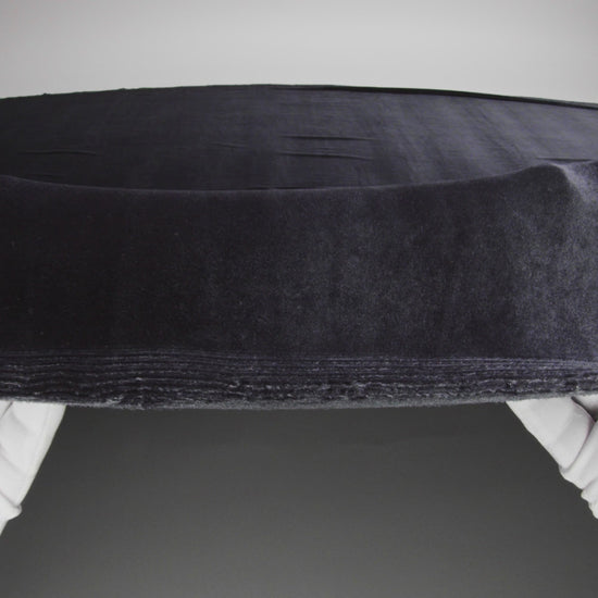 Stretch Velour - Charcoal - Persica Collection