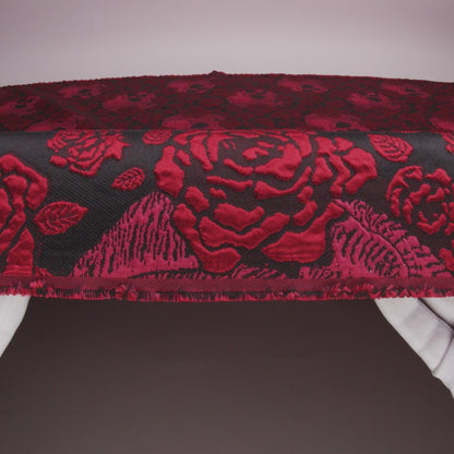 Floral and Skull Brocade - Black and Red - Mood Exclusive