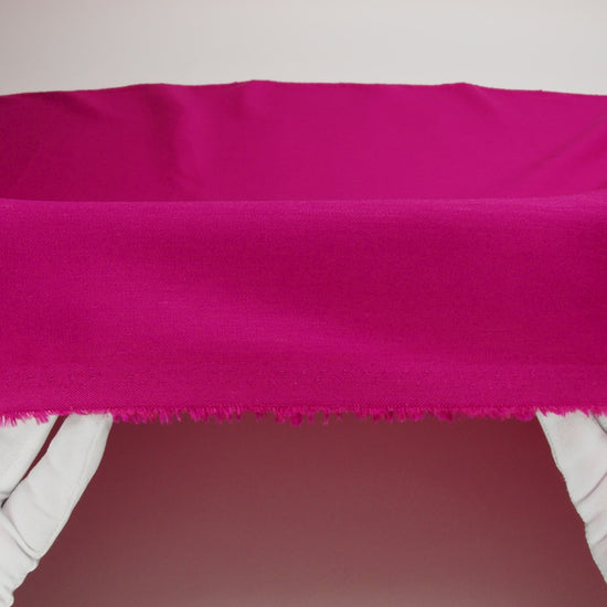 Stretch Linen Woven - Raspberry - Asturias Collection - Image 7 of 7