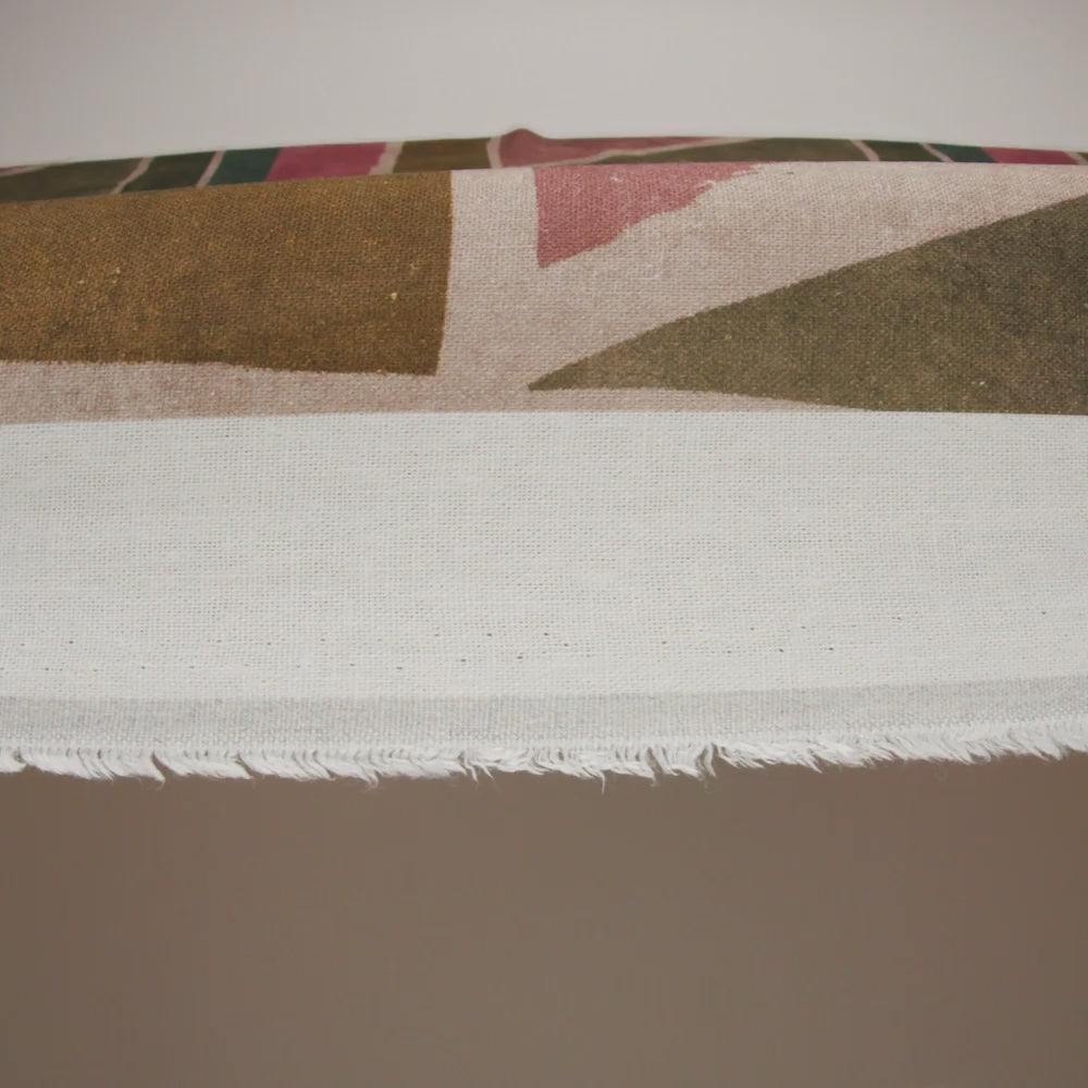 Linen and Rayon Woven - Dark Green, Muted Pink and Beige Painted Shapes - Mood Exclusive Euclid’s Canvas Print