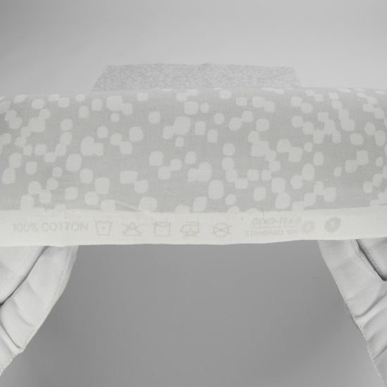 Printed Quilting Cotton by Ghazal Razavi for FIGO Studio - Gray and White Marshmallow - Dewfall Collection
