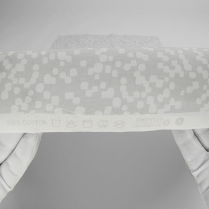 Printed Quilting Cotton by Ghazal Razavi for FIGO Studio - Gray and White Marshmallow - Dewfall Collection