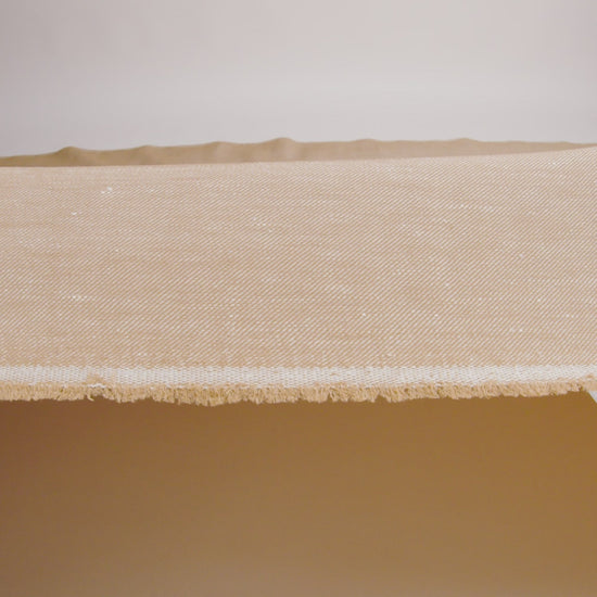 Stretch Linen Blend Twill by Veronica Beard - Khaki Beige - Designer Deadstock