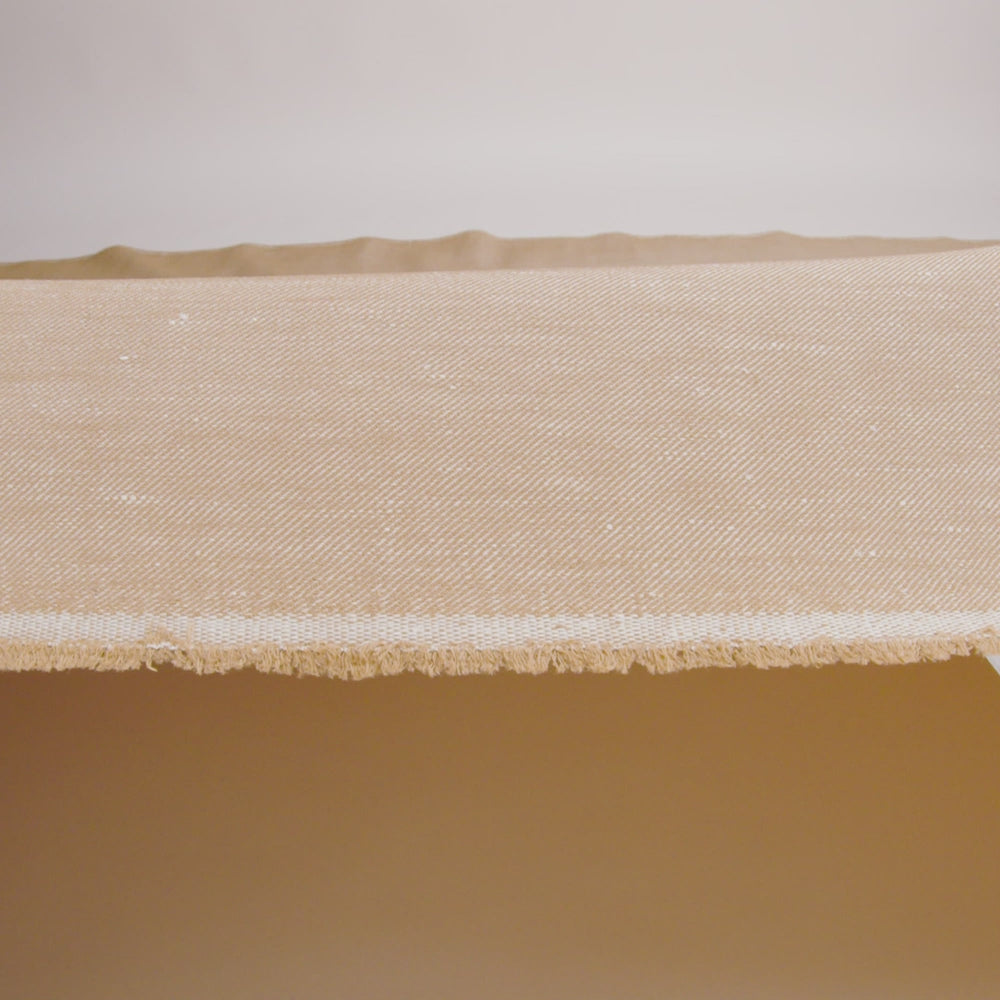 Stretch Linen Blend Twill by Veronica Beard - Khaki Beige - Designer Deadstock