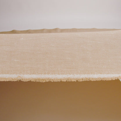 Stretch Linen Blend Twill by Veronica Beard - Khaki Beige - Designer Deadstock