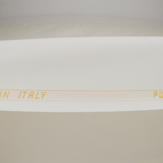 Virgin Merino Wool Twill Suiting Made in Italy - White