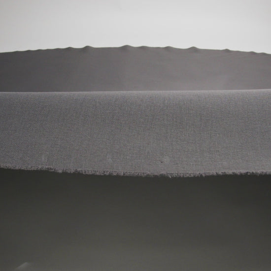 Gray Cotton and Polyester Double Knit