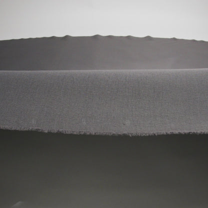 Gray Cotton and Polyester Double Knit