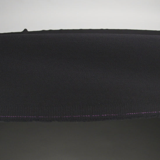 Cotton Herringbone Twill Coutil - Black - Farrah Collection