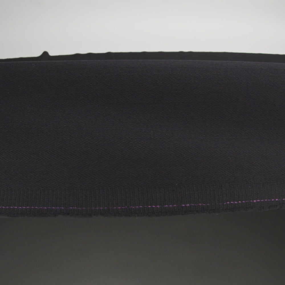 Cotton Herringbone Twill Coutil - Black - Farrah Collection