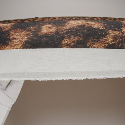 Linen and Rayon Woven - Brown and Black Furry Animal Spots - Mood Exclusive Savanna Spots Print
