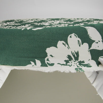 Sustainable Viscose Crepe Print by The Reformation - Dark Emerald Green Tropical Floral - Deadstock