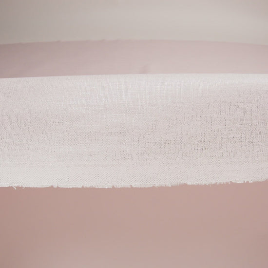 Medium Weight Linen Woven with Metallic Foiling - Light Pink and Silver - Bianca Collection