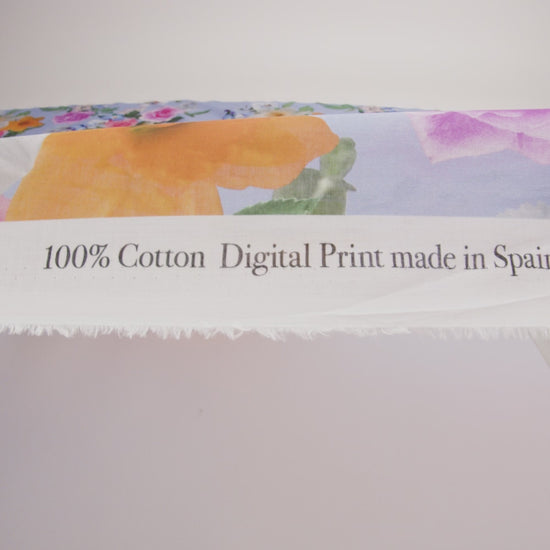 Mood Exclusive Periwinkle Picture Perfect Petals Cotton Voile - Image 6 of 6