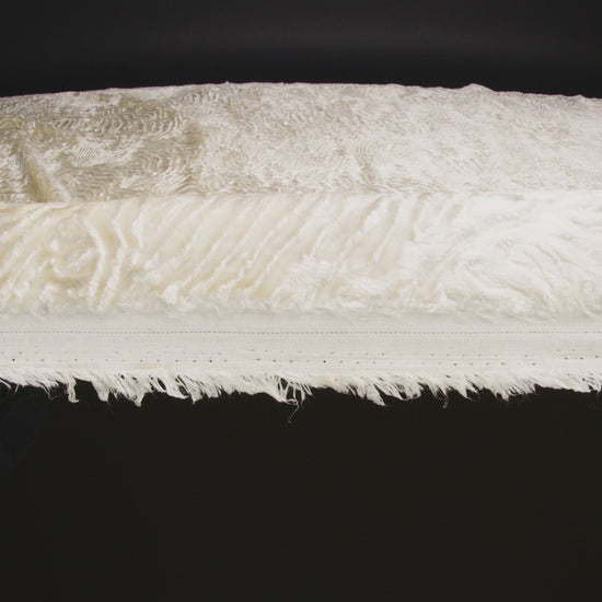 Woodgrain Faux Persian Lamb Fur - Sweet Corn