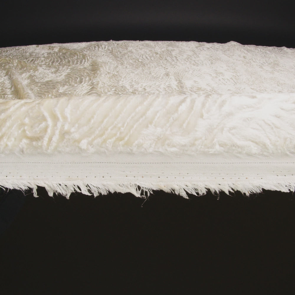Woodgrain Faux Persian Lamb Fur - Sweet Corn