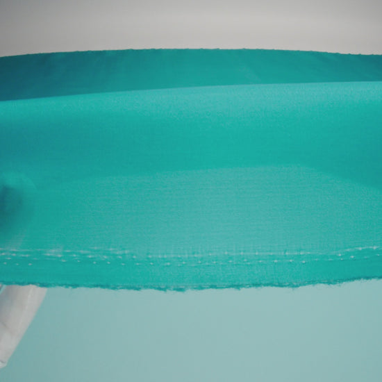 Satin-Faced Polyester Organza - Deep Teal - Ardea Collection by Mood - Image 6 of 7