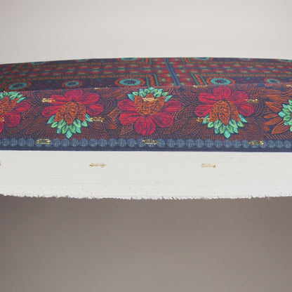 Mood Exclusive Blue Let us Lotus Metallic Dotted Crinkled Viscose Crepe Panel
