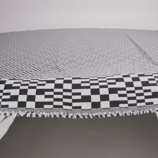 Trina Turk Black and White Geometric Stretch Cotton Double Cloth - Image 6 of 6