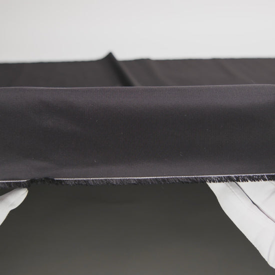 Premier Black Heavy 100% Silk Taffeta