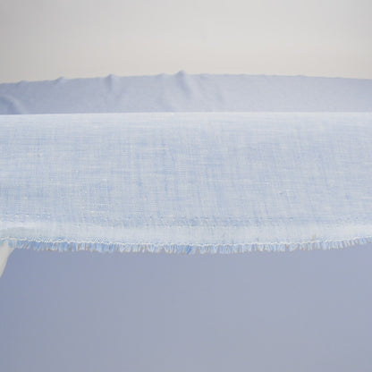 Lightweight Linen Chambray - Heathered Blue Heron - Minerva Collection